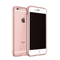 Funda Bumper Lujo Marco de Aluminio para Apple iPhone 6S Oro Rosa