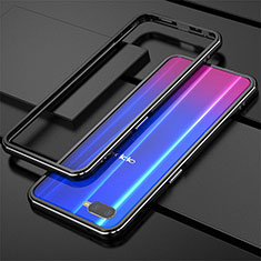 Funda Bumper Lujo Marco de Aluminio para Oppo RX17 Neo Plata