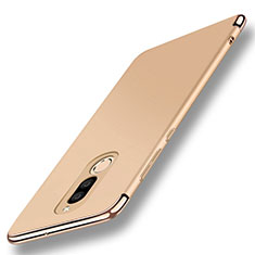 Funda Bumper Lujo Marco de Metal y Plastico Carcasa con Anillo de dedo Soporte A01 para Huawei Maimang 6 Oro