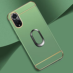 Funda Bumper Lujo Marco de Metal y Plastico Carcasa con Anillo de dedo Soporte para Huawei Honor 50 5G Menta Verde