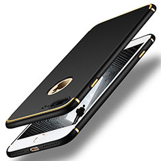 Funda Bumper Lujo Marco de Metal y Plastico F02 para Apple iPhone 8 Plus Negro