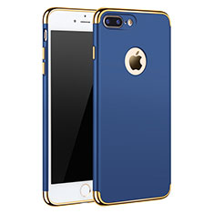 Funda Bumper Lujo Marco de Metal y Plastico F05 para Apple iPhone 7 Plus Azul