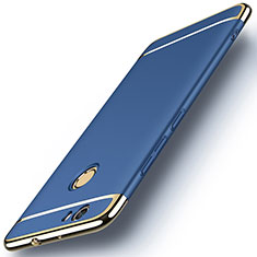 Funda Bumper Lujo Marco de Metal y Plastico M02 para Huawei Nova Azul