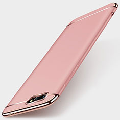 Funda Bumper Lujo Marco de Metal y Plastico para Huawei Honor 10 Oro Rosa