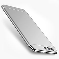 Funda Bumper Lujo Marco de Metal y Plastico para Huawei Honor 9 Premium Plata