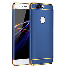 Funda Bumper Lujo Marco de Metal y Plastico para Huawei Honor V8 Azul