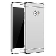 Funda Bumper Lujo Marco de Metal y Plastico para Xiaomi Mi Note 2 Special Edition Plata
