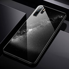 Funda Bumper Silicona Espejo Estrellado Carcasa para Huawei P30 Pro Gris Oscuro