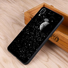 Funda Bumper Silicona Espejo Estrellado Carcasa S02 para Huawei Honor 10 Lite Negro