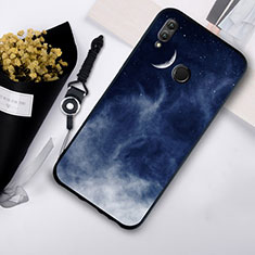 Funda Bumper Silicona Espejo Estrellado Carcasa S07 para Huawei Honor 10 Lite Negro