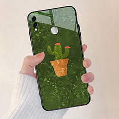 Funda Bumper Silicona Espejo Flores Carcasa para Huawei Honor View 10 Lite Verde