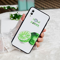 Funda Bumper Silicona Espejo Fruta Carcasa para Huawei Honor 10 Lite Verde