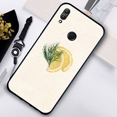 Funda Bumper Silicona Espejo Fruta Carcasa S01 para Huawei Honor 10 Lite Naranja