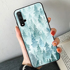 Funda Bumper Silicona Espejo Patron de Moda Carcasa para Huawei Nova 5T Verde