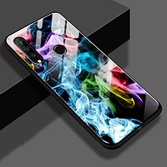 Funda Bumper Silicona Espejo Patron de Moda Carcasa S01 para Huawei Nova 4e Multicolor