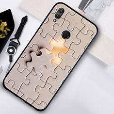 Funda Bumper Silicona Espejo Patron de Moda Carcasa S02 para Huawei Honor 10 Lite Oro