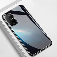 Funda Bumper Silicona Gel Espejo Estrellado Carcasa para Huawei Honor 30S Negro