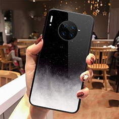Funda Bumper Silicona Gel Espejo Estrellado Carcasa para Huawei Mate 30E Pro 5G Negro