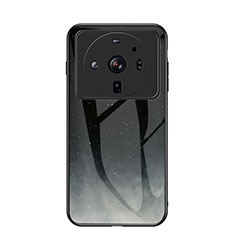 Funda Bumper Silicona Gel Espejo Estrellado Carcasa para Xiaomi Mi 12 Ultra 5G Negro