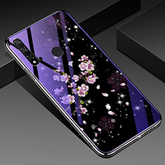 Funda Bumper Silicona Gel Espejo Flores Carcasa para Huawei Nova 5i Multicolor