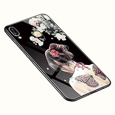 Funda Bumper Silicona Gel Espejo Flores Carcasa S01 para Huawei P20 Lite Vistoso