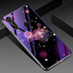 Funda Bumper Silicona Gel Espejo Mariposa Carcasa K01 para Huawei P Smart+ Plus (2019) Morado