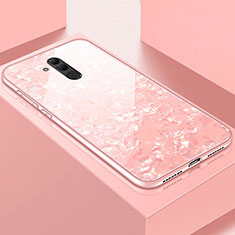 Funda Bumper Silicona Gel Espejo Patron de Moda Carcasa H09 para Huawei Mate 20 Lite Rosa