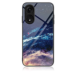 Funda Bumper Silicona Gel Espejo Patron de Moda Carcasa JM1 para Huawei Honor X5 Plus Azul