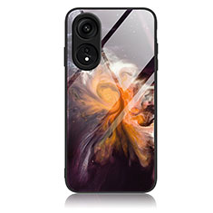 Funda Bumper Silicona Gel Espejo Patron de Moda Carcasa JM1 para Huawei Honor X5 Plus Naranja