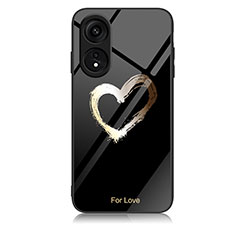 Funda Bumper Silicona Gel Espejo Patron de Moda Carcasa JM1 para Huawei Honor X5 Plus Negro