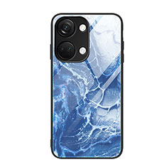 Funda Bumper Silicona Gel Espejo Patron de Moda Carcasa JM1 para OnePlus Nord 3 5G Azul