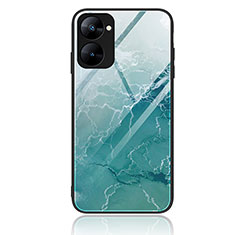 Funda Bumper Silicona Gel Espejo Patron de Moda Carcasa JM1 para Realme 10S 5G Menta Verde