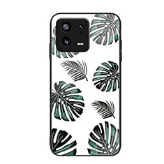 Funda Bumper Silicona Gel Espejo Patron de Moda Carcasa JM1 para Xiaomi Mi 13 5G Verde Noche