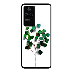 Funda Bumper Silicona Gel Espejo Patron de Moda Carcasa JM1 para Xiaomi Redmi K40S 5G Verde