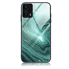 Funda Bumper Silicona Gel Espejo Patron de Moda Carcasa JM1 para Xiaomi Redmi Note 12 Turbo 5G Verde