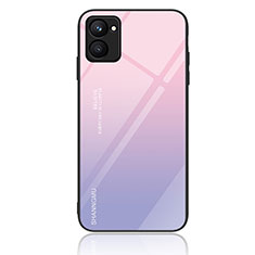 Funda Bumper Silicona Gel Espejo Patron de Moda Carcasa JM2 para Realme C33 (2023) Purpura Claro