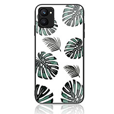 Funda Bumper Silicona Gel Espejo Patron de Moda Carcasa JM2 para Realme C33 (2023) Verde Noche