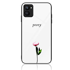 Funda Bumper Silicona Gel Espejo Patron de Moda Carcasa JM2 para Realme C33 Blanco