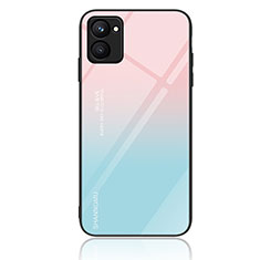 Funda Bumper Silicona Gel Espejo Patron de Moda Carcasa JM2 para Realme C33 Cian