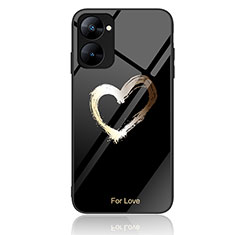 Funda Bumper Silicona Gel Espejo Patron de Moda Carcasa JM2 para Realme Q5x 5G Negro