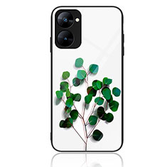 Funda Bumper Silicona Gel Espejo Patron de Moda Carcasa JM2 para Realme Q5x 5G Verde