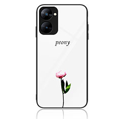 Funda Bumper Silicona Gel Espejo Patron de Moda Carcasa JM2 para Realme V30 5G Blanco