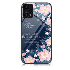 Funda Bumper Silicona Gel Espejo Patron de Moda Carcasa JM2 para Xiaomi Redmi Note 12 Turbo 5G Rosa