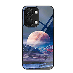 Funda Bumper Silicona Gel Espejo Patron de Moda Carcasa JM3 para OnePlus Nord 3 5G Azul Real