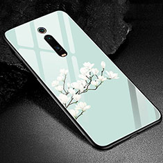 Funda Bumper Silicona Gel Espejo Patron de Moda Carcasa K02 para Xiaomi Mi 9T Pro Verde