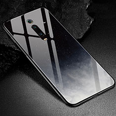 Funda Bumper Silicona Gel Espejo Patron de Moda Carcasa K02 para Xiaomi Redmi K20 Negro