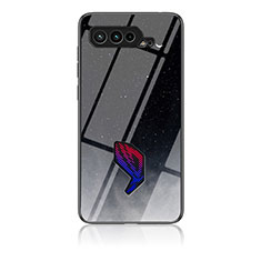 Funda Bumper Silicona Gel Espejo Patron de Moda Carcasa LS1 para Asus ROG Phone 5 ZS673KS Gris