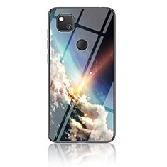 Funda Bumper Silicona Gel Espejo Patron de Moda Carcasa LS1 para Google Pixel 4a Multicolor