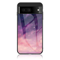 Funda Bumper Silicona Gel Espejo Patron de Moda Carcasa LS1 para Google Pixel 7 5G Morado