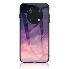 Funda Bumper Silicona Gel Espejo Patron de Moda Carcasa LS1 para Huawei Enjoy 50 Pro Morado